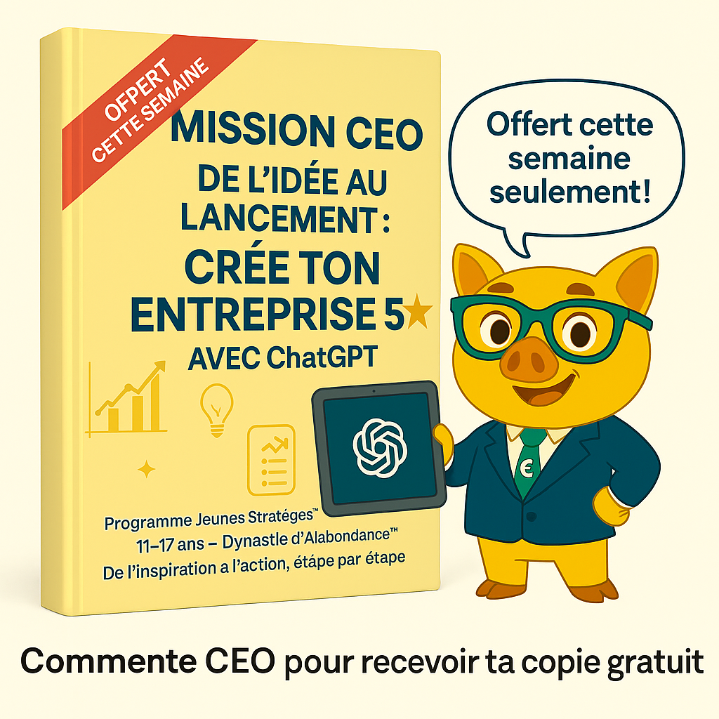 🎁 Kit MISSION CEO – 7 jours pour lancer ton entreprise (Offre gratuite cette semaine)